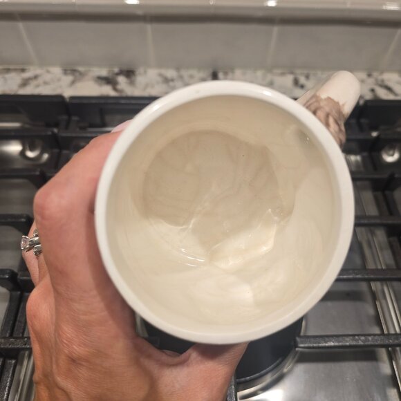 Ceramic Lion Mug Coffee Cup Vintage w Tail as Handle Handmade No Marks Vintage - Picture 11 of 13